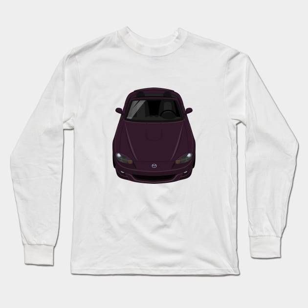 MX-5 NC 3rd gen 2005-2008 - Black Cherry Purple Long Sleeve T-Shirt by jdmart